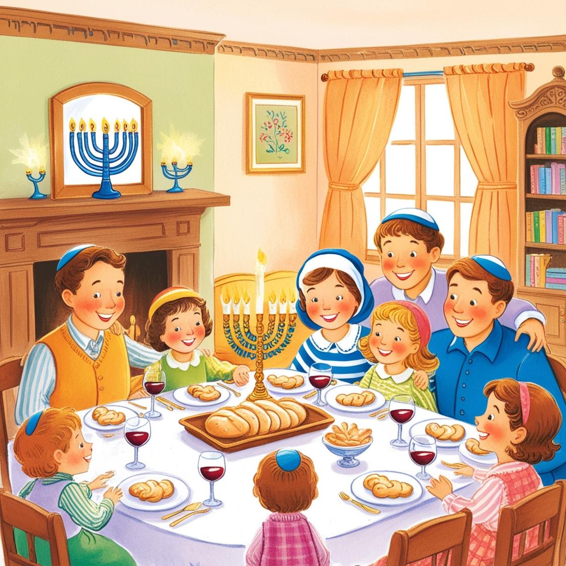איור בנושא הבית היהדותי
